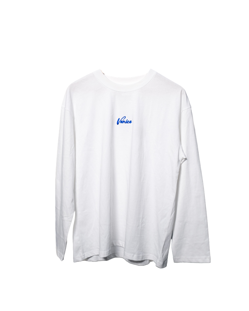 Camiseta blanca de manga larga Racing